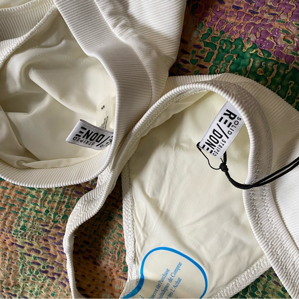 Solid & Striped X Re/Done The Venice Rib Bandeau … - image 8